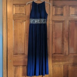 Cobalt blue gown